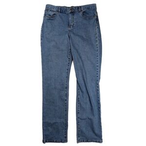 Lauren Ralph Lauren Straight Fit Blue Wash Denim Tapered Jeans Women's Size 8